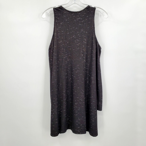 BCBGeneration Cold Shoulder Black White Casual Dress - Picture 4 of 9